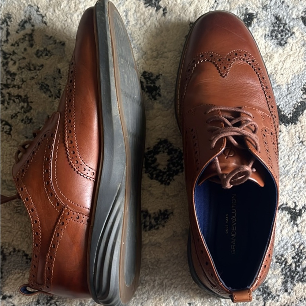 Brown Leather Men's Dress Shoes